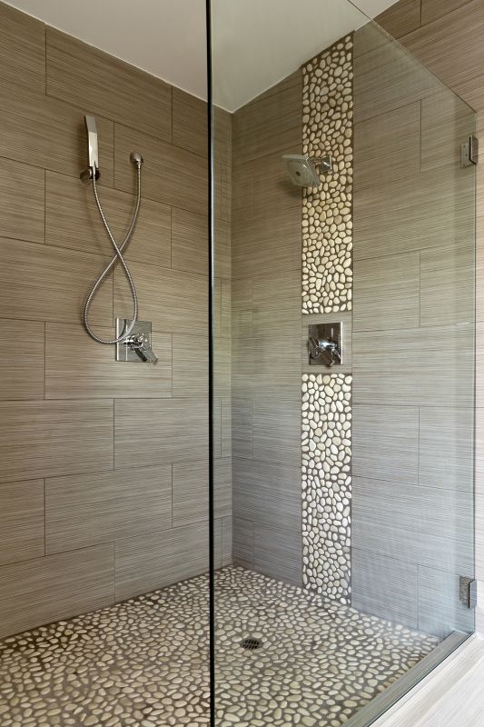 Elegant Shower with Tiled Walls